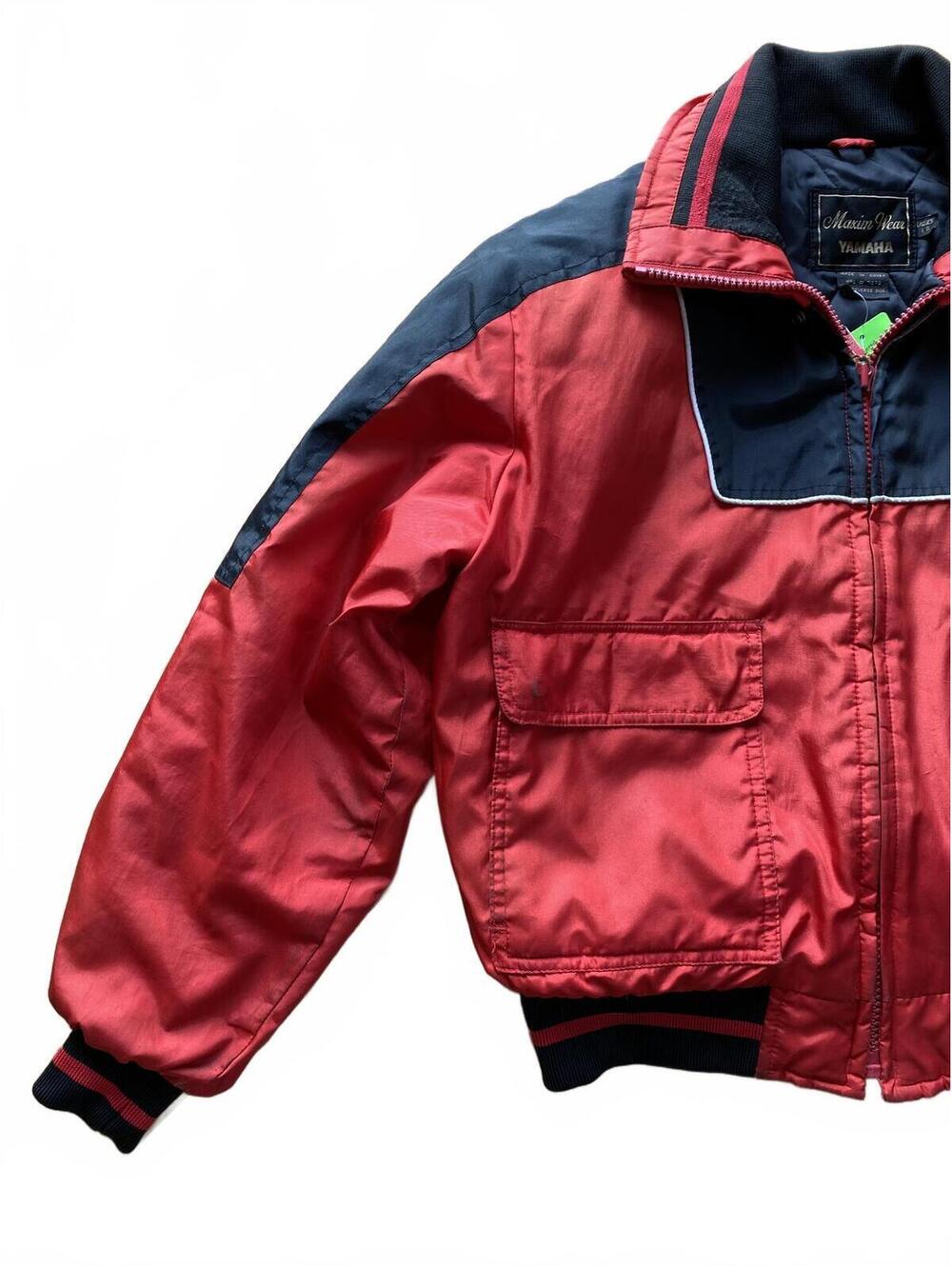 Vintage Maxim Wear Yamaha Ladies' Red and Black Motorcycle Jacket Size Large - Picture 7 of 9